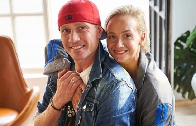 Костомаров фото с женой