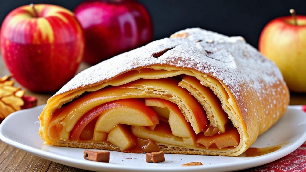 Кулинарное достояние Австрии: как легко приготовить яблочный штрудель из слоеного теста – рецепт вкусного десерта с историей