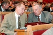 Анатолий Собчак и Владимир Путин в мэрии Санкт-Петербурга