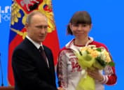 Владимир Путин и Екатерина Шумилова