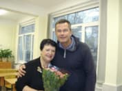 Николай Сердцев с любимой учительницей