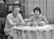 Валентин Распутин с японской переводчицей