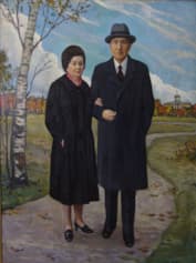 Андрей Громыко с женой (картина)
