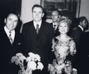 Дипломат Вилли Хштоян, министр иностранных дел СССР Андрей Громыко и Надежда Румянцева