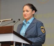 Юлия Шойгу выступает с речью