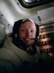 Нил Армстронг после прогулки по Луне