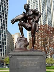 Памятник в Чикаго, посвященный Иоганну Гёте