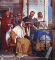 Галилео Галилей показывает телескоп венецианскому дожу