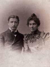 Михаил Врубель с женой