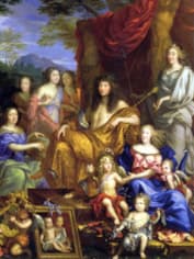 Людовик 14 (XIV) с семьей