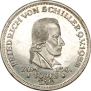 Монета с изображением Фридрих Шиллер
