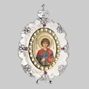Икона «Святой Великомученик Георгий Победоносец». Ювелирный дом Моисейкин