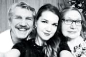 Сергей Баталов с женой и дочерью
