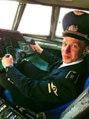 Игорь Малиновский в вертолете
