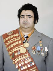 Василий Алексеев с медалями