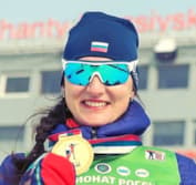 Биатлонистка Анастасия Егорова