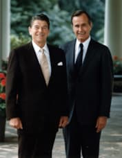 Джордж Буш-старший и Рональд Рейган