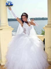 Евгения Майер в свадебном платье