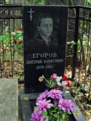 Могила Дмитрия Егорова