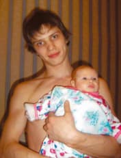 Василий Лыкшин с дочерью
