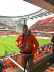 Андрей Климанов на стадионе