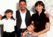 Роберто Баджо с женой и детьми