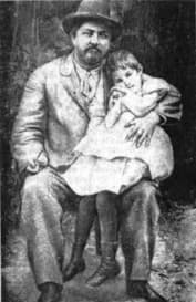 Дмитрий Мамин-Сибиряк с дочерью Аленушкой