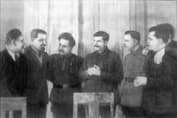 Михаил Калинин на празднике у Иосифа Сталина