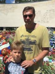 Олег Царев с сыном