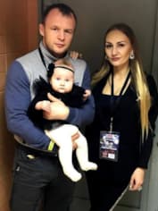 Александр Шлеменко с семьей