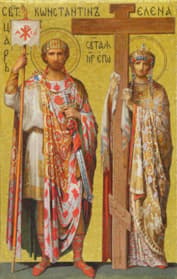 Икона святых Константина и Елены