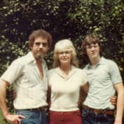 Боб Росс с женой и сыном