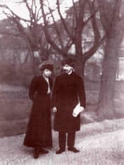 Ярослав Гашек и его первая жена Ярмила