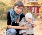 Дарья Мясищева с дочерью