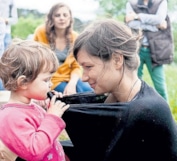 Дарья Мясищева с дочерью