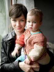 Дарья Мясищева с дочерью