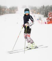 Ванесса Мэй на лыжах