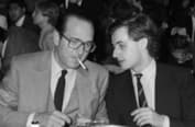 Жак Ширак и Николя Саркози в молодости