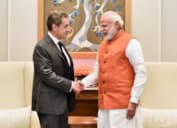 Николя Саркози и Премьер-министр Индии Нарендра Моди