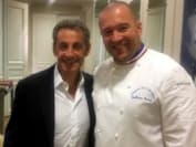 Николя Саркози и шеф-повар Гильом Гомес