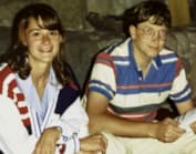 Мелинда Гейтс и Билл Гейтс в молодости