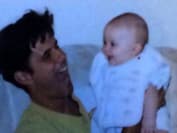 Ариана Гранде в детстве с отцом