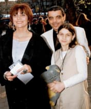 Константин Райкин, жена Елена Бутенко и дочь Полина Райкина