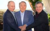 Владимир Путин, Нурсултан Назарбаев и Шавкат Мирзиёев