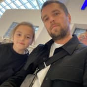 Дмитрий Комбаров с дочерью