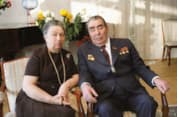 Леонид Брежнев с женой