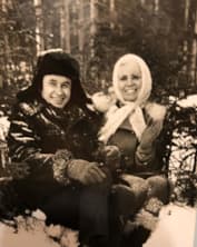 Октябрина Ганичкина с мужем в молодости