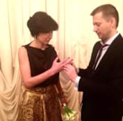 Ирада Зейналова с мужем