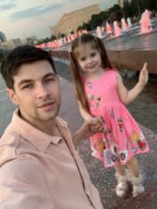 Дмитрий Дмитренко с дочерью