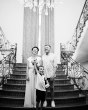 Елена Гущина с мужем и сыном